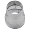 Imperial Mfg Imperial 5 in. D X 4 in. D Galvanized Steel Furnace Pipe Reducer GV1416 - alternate 5